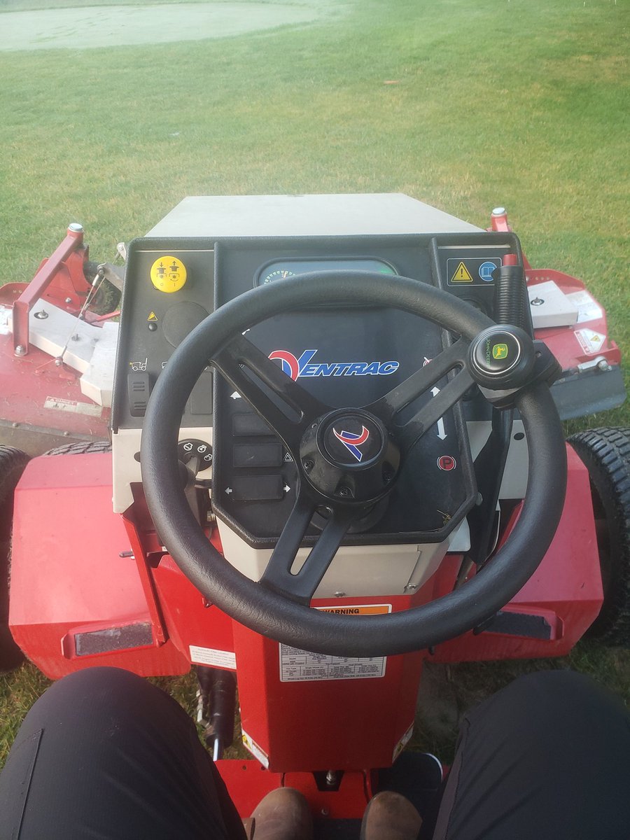 This 25 degree weather is more like it! Busy day cutting rough 🌱☀️