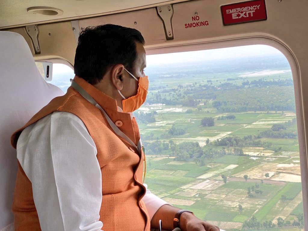 bjpdrmahendra's tweet photo. सीतापुर एवं बाराबंकी में बाढ़ क्षेत्र का हवाई निरीक्षण करते हुए।
#योगी_का_जलवा #COVIDー19 https://t.co/PGHnWWJSm7