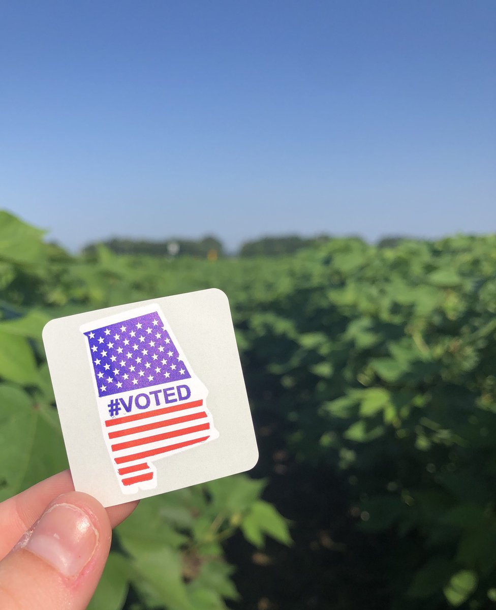 AlfaFarmers's tweet photo. It’s Election Day! Exercise your right to vote, Alabama. Polls close at 7 ✅ https://t.co/Hy0jwiHOet