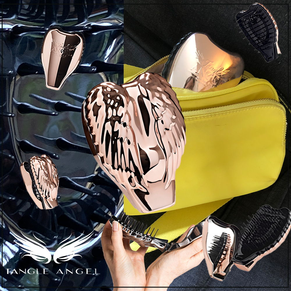 LatestInBeauty's tweet photo. Tackle tangles on go with this chic rose gold TangleAngel brush ✨, complete with handbag-friendly compact case and mirror. Scientifically developed bristles work to prevent static and frizz for instantly sleek styles. 🤩https://t.co/scXUpbz2Ii #LoveLiB #TangleAngel https://t.co/k9It9Wgj5U