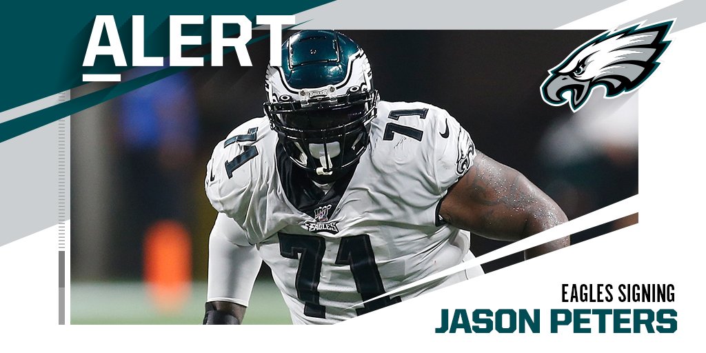 NFL's tweet photo. .@Eagles re-signing 9x Pro Bowl OL Jason Peters to one-year deal worth up to $6M. (via @MikeGarafolo + @RapSheet) https://t.co/l8vS1HFBkj