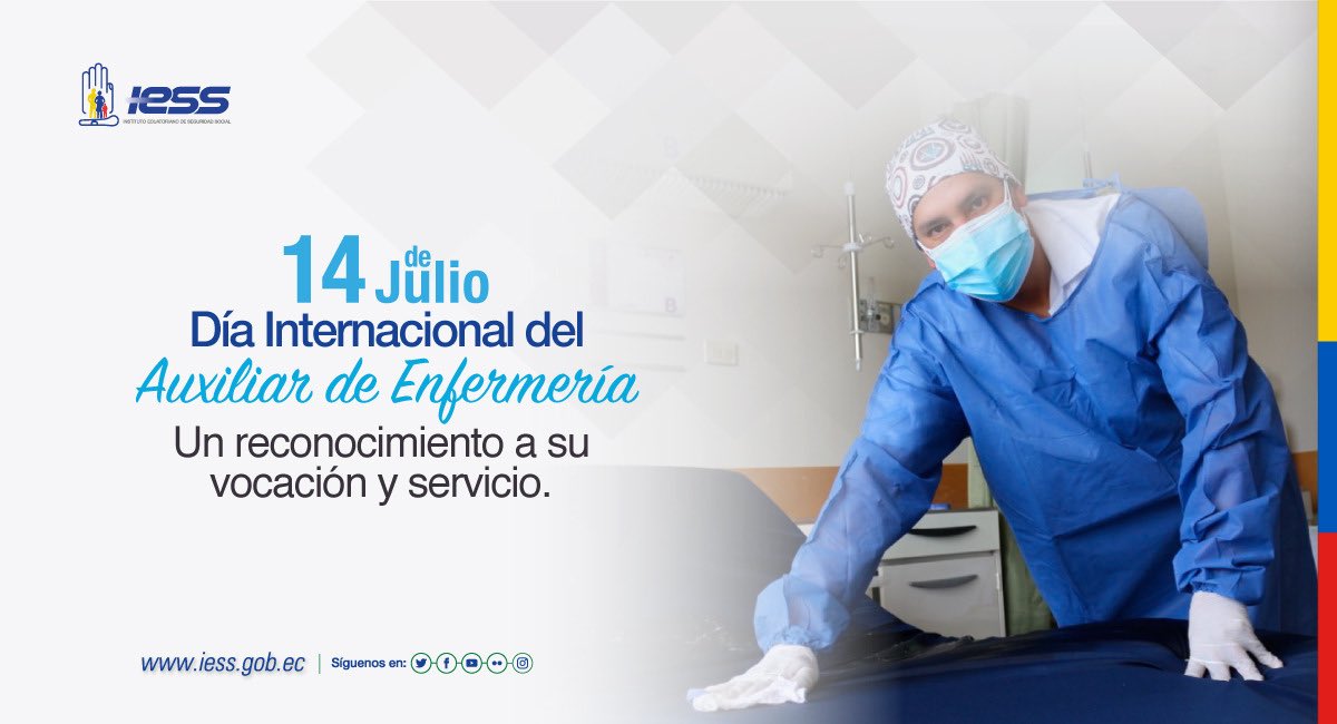 DraMajoAgusto's tweet photo. En conmemoración al Día Internacional del Auxiliar de Enfermería, reconocemos el arduo trabajo, compromiso y cuidado que brindan estos profesionales de la salud en todas las unidades médicas del @IESSec 

#IESSTeCuida https://t.co/QVeLg0doE8