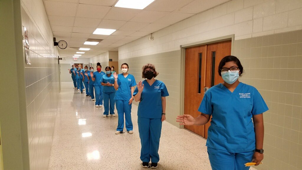 janet_l_pack's tweet photo. Nurse Aide Ss at DJH all this week taking their Nurse Aide licensure exam!  Best of luck!!! https://t.co/FXayxCi16Q