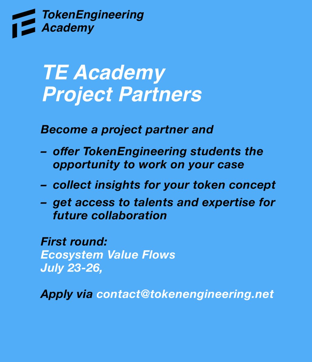 Token Engineering Academy tweet media