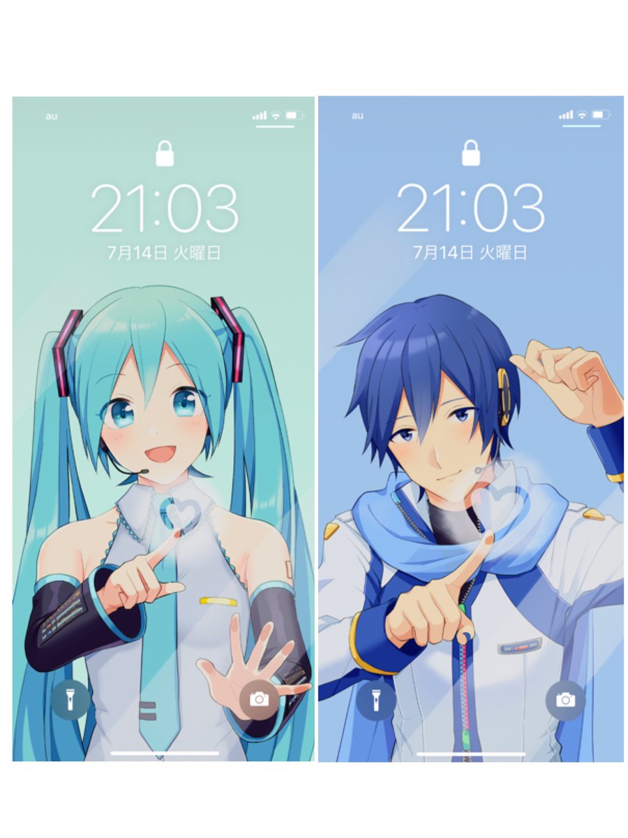 Miku and KAITO smartphone wallpaper by nokuhashi : r/KAITO, image size:900x1200