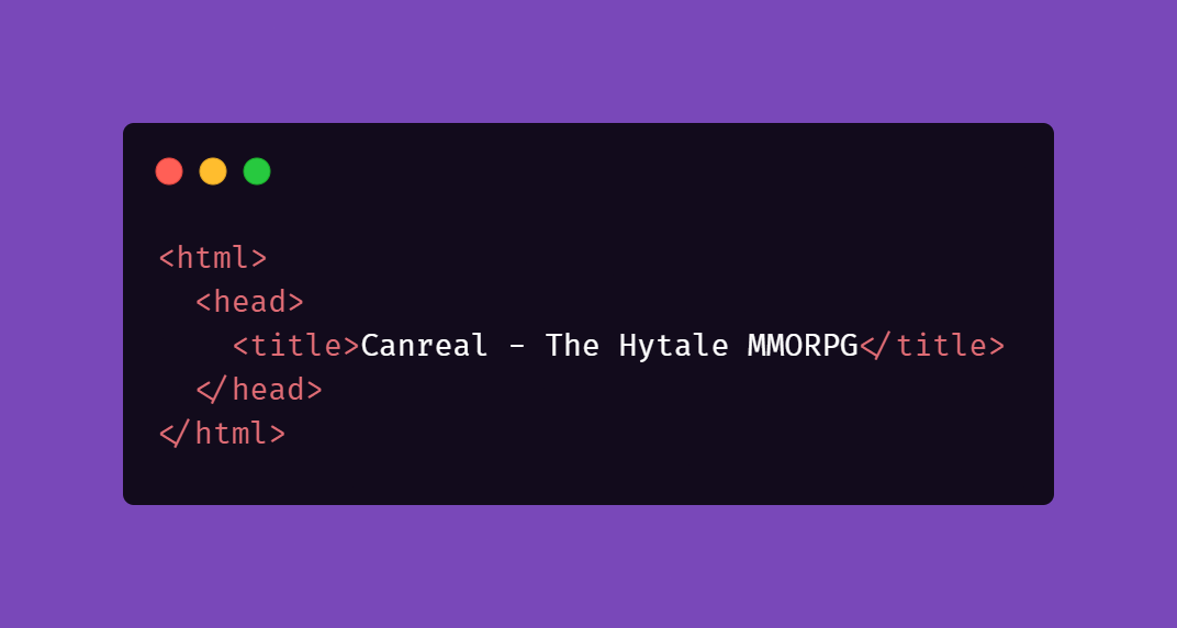 CanrealServer's tweet photo. #Hytale #Canreal #HTML https://t.co/WfshUey7mL