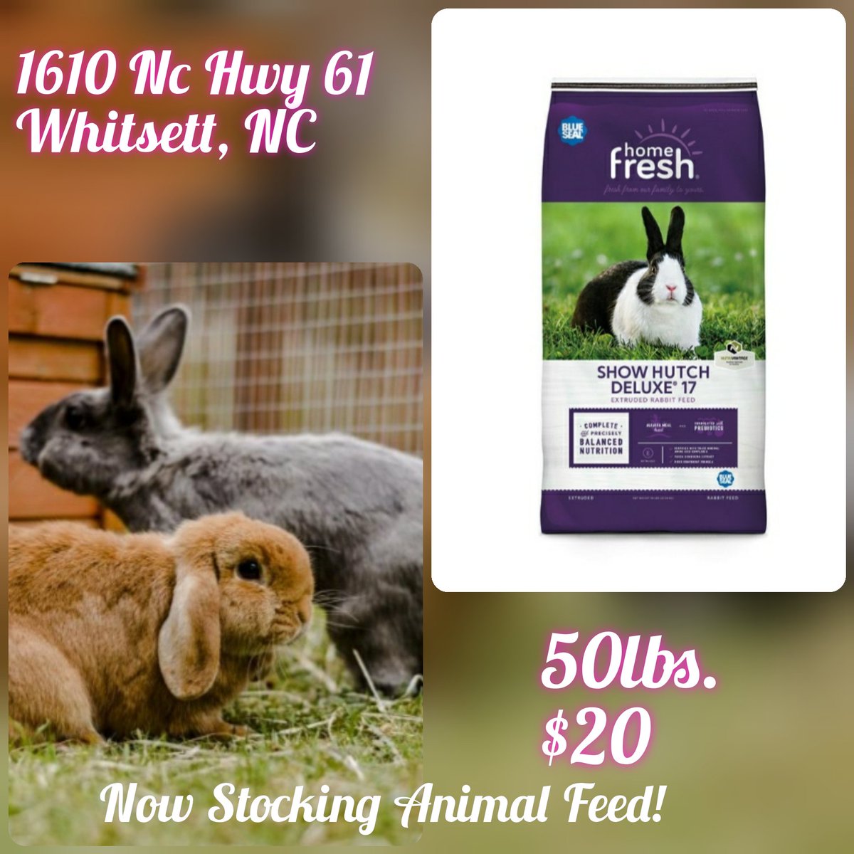 blue seal show hutch deluxe extruded rabbit feed