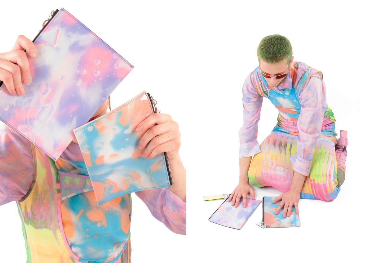 Fuckingyoung's tweet photo. London based artist #DomSebastian collaborates with @bimbaylola to create out of his own peculiar, wild and wonderful world a reinterpretation of the SS20 Collection #thisisHOT https://t.co/OeXXZ0Kk0J https://t.co/vnXTg93syS