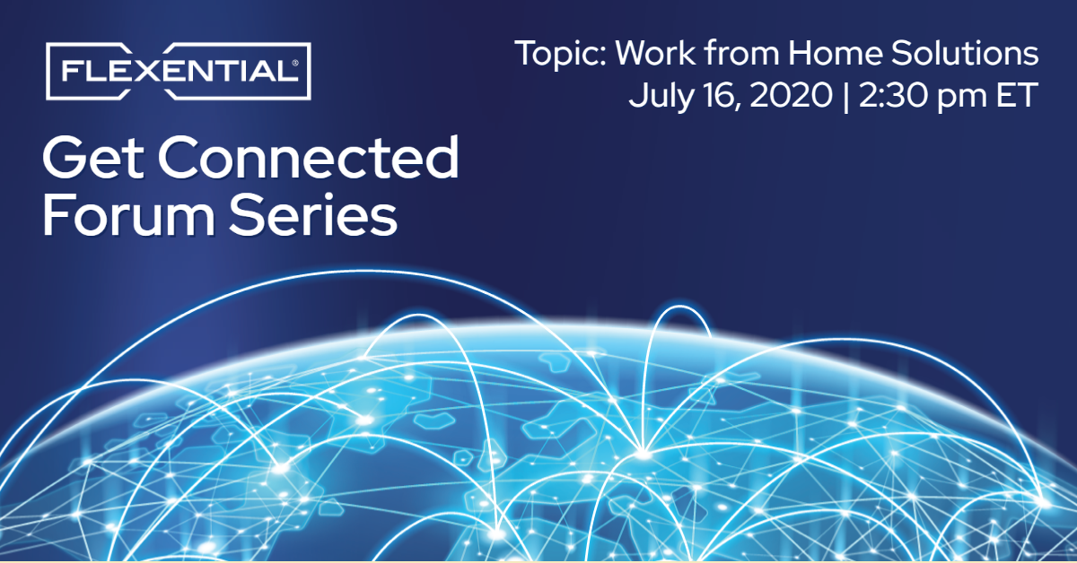 flexential's tweet photo. Are your customers interested in leveraging #workfromhome IT solutions? Join us for our next #GetConnected Forum Series call to get your questions answered by the Flexential Partner Network. Register now: https://t.co/opvKxO3htc https://t.co/B40k0Tc9Fc