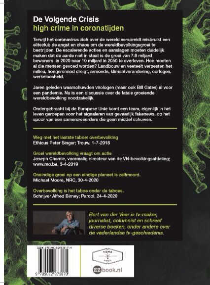 #corona #wereldbevolking #thriller #devolgendecrisis #bolcom #larenseboekhandel #tensmedia