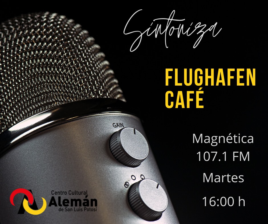 CCA_SLP's tweet photo. Hoy toca Flughafen Café a través de magnética 107.1 fm. Hablaremos de Humboldt en México con el Dr. @Achim Lelgemann 🎧🤓 https://t.co/bUHy30jn6R