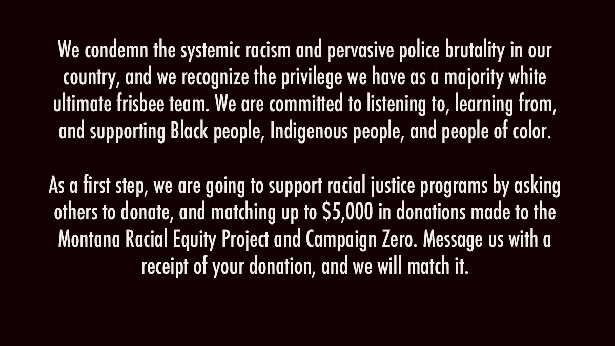 We’re matching up to $5000 in donations to <a href="/mtrep/">Megan Treptow</a> and Campaign Zero.

You can find out out more about these organizations and donate here:

themtrep.org
joincampaignzero.org

Any amount helps. Donate, send us a picture of your donation amount, and we will match it!