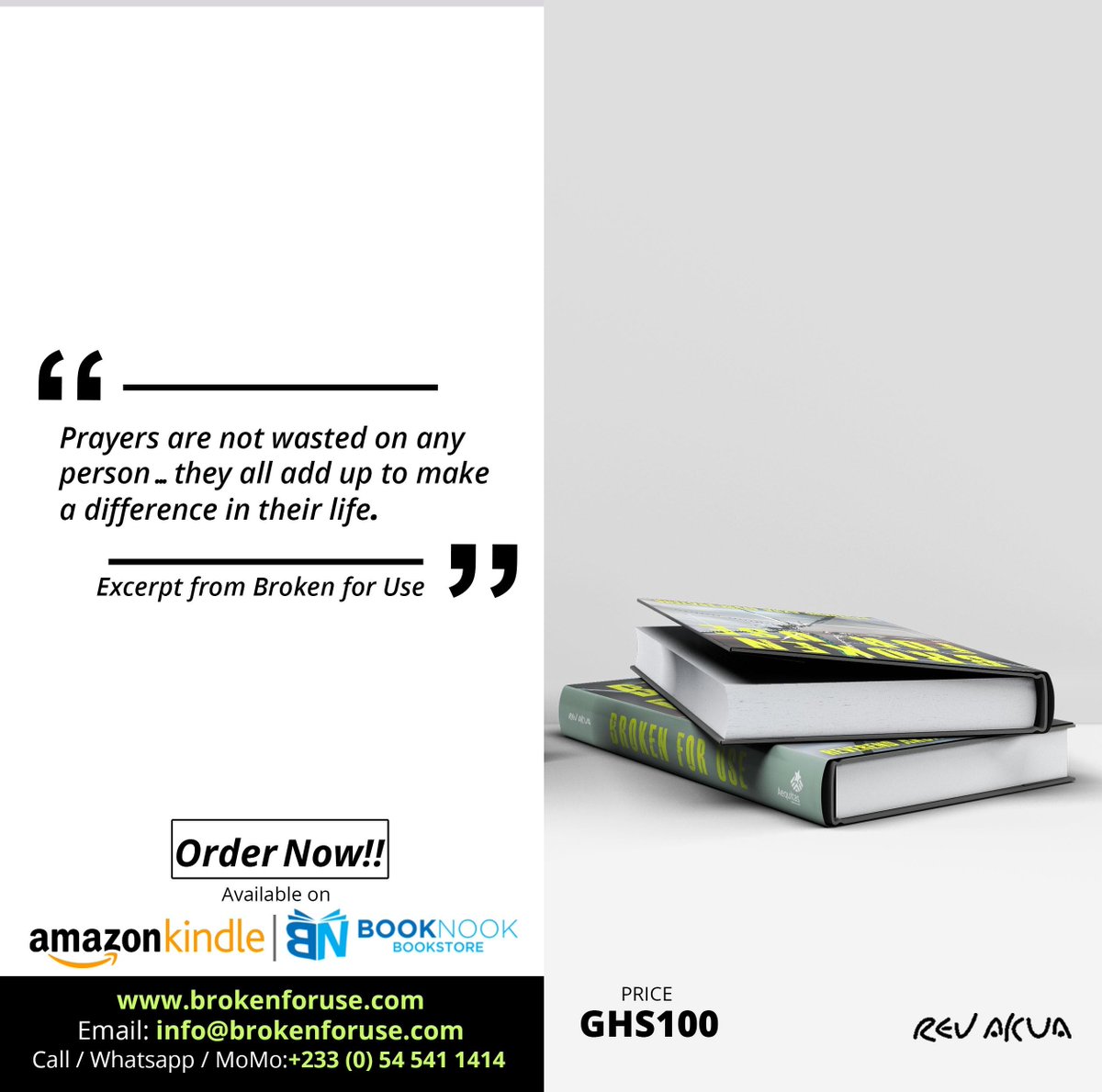 rev_akua's tweet photo. Hey,there!
Visit https://t.co/VLSdfB2YGp and https://t.co/bGo1jgcM0M and grab a copy
Purchase on Amazon:https://t.co/GFxYp0ckwD
You can also get a copy at Book nook Bookstore
#BrokenForUse
#RevAkua #MuchAnticipated #somethingnew #somethingbigishere #imancipateamind, #beamentor https://t.co/tixisrNJSJ
