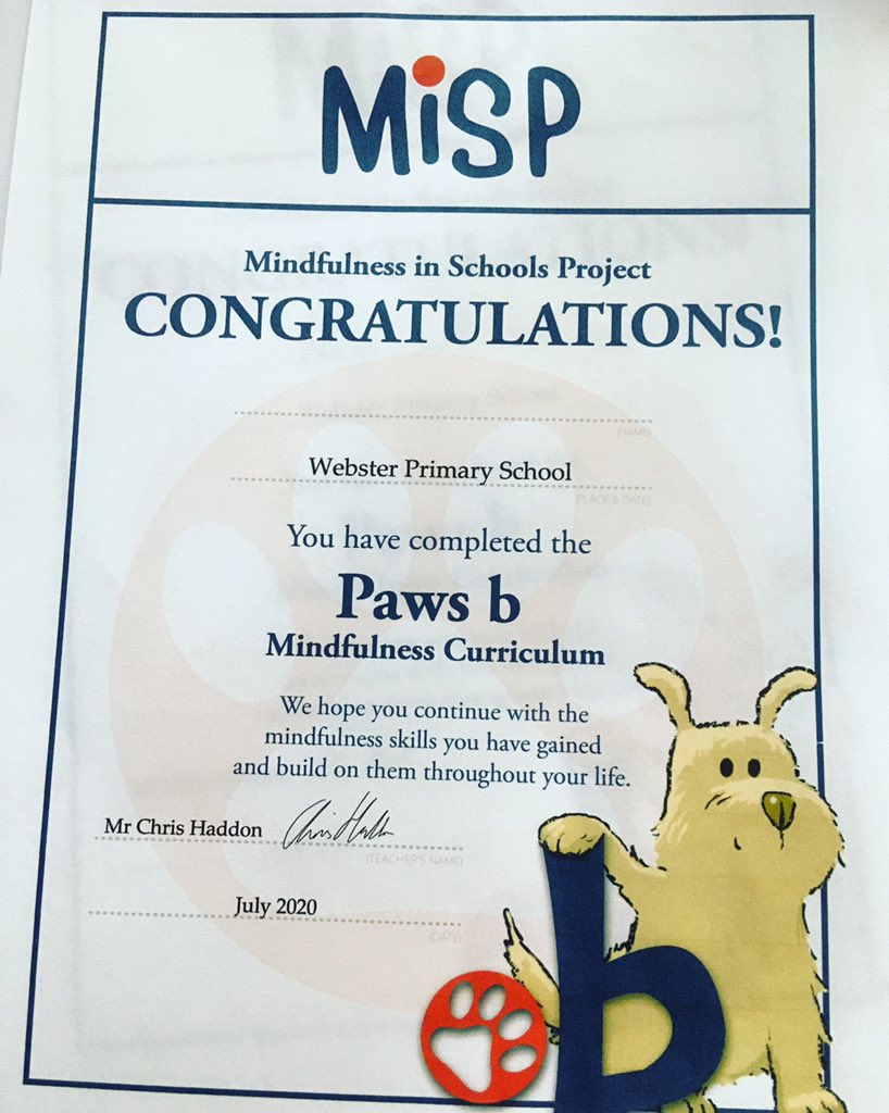 chrismaddon's tweet photo. That’s a wrap, folks! Another bubble of key worker children have successfully completed the Paws b Mindfulness in Schools Project at @WebsterPrimary in Moss Side. It’s been a very productive and fun lockdown, that’s for sure! https://t.co/ERIxMvxD2g