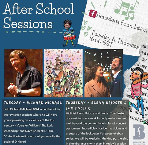 RDMR1's tweet photo. In just under an hour (16:00 BST) join @benedetti_fdtn tutor and "the UK's greatest #Jazz Ambassador" @JazzPianoLesson for an #AfterSchoolSession on improvisation LIVE on the @benedetti_fdtn FB page 👉https://t.co/dGxFi8wx4o 

See you there! #BendettiSessions #MusicEducation https://t.co/hR2Zy3Hpd7