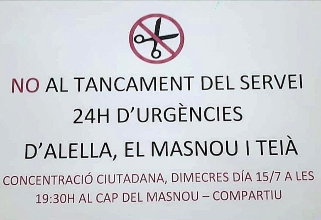 PLATAFORMA VEÏNAL DEL MASNOU (@pvmasnou) on Twitter photo 