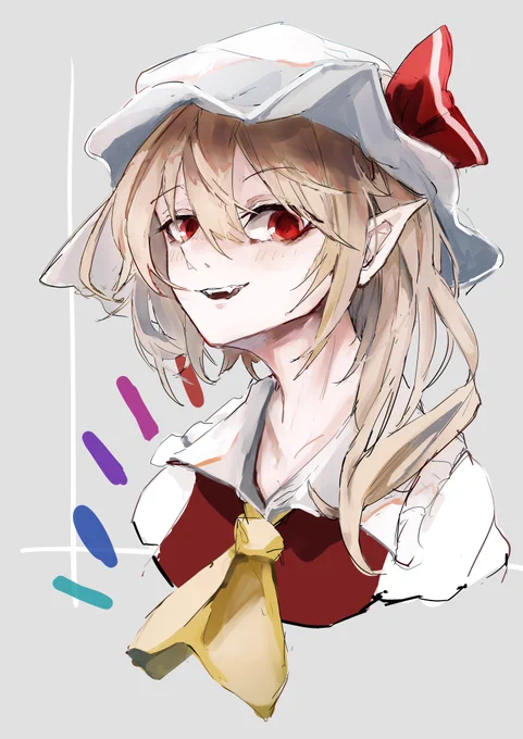 #深夜の真剣お絵描き60分一本勝負 
フランちゃん 