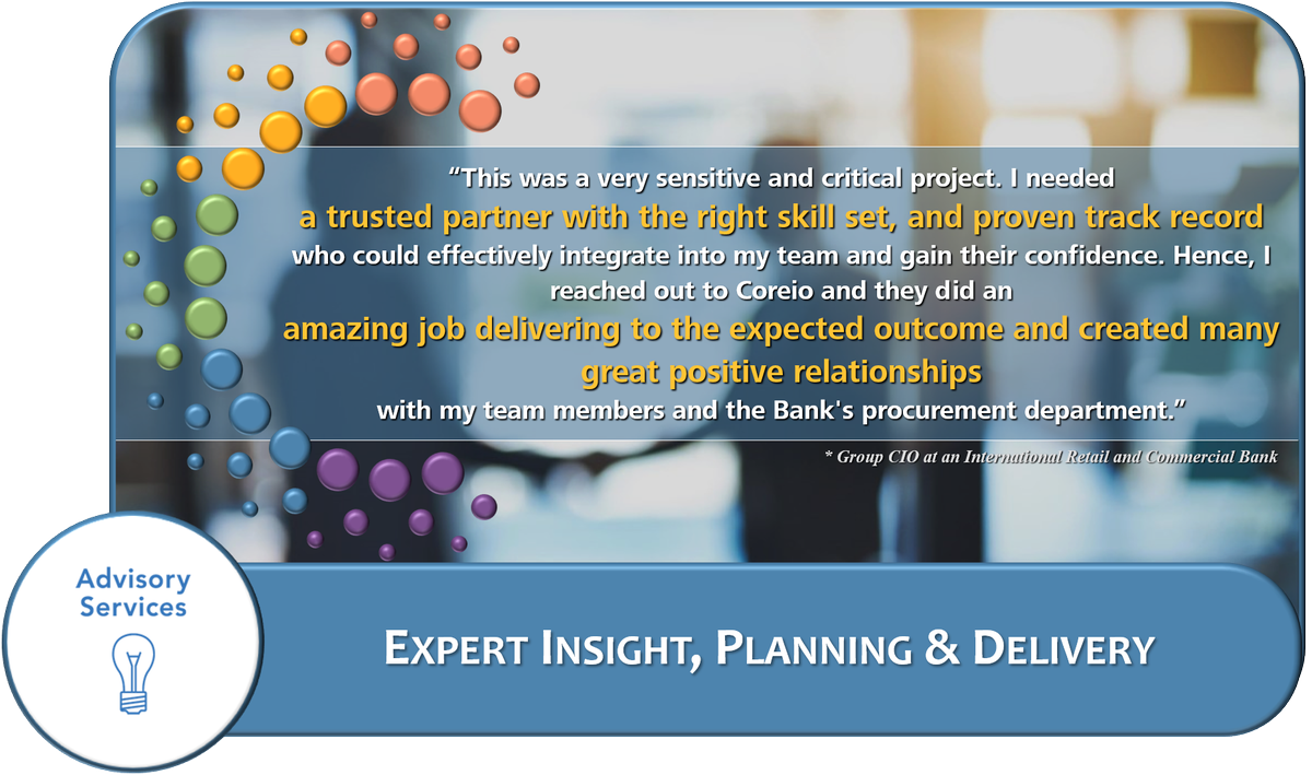 coreioinc's tweet photo. Looking for a trusted partner with the right skill set and a proven track record? That’s us!
#CoreioMakesITWork
#AdvisoryServices
#Consulting https://t.co/Q1oUZehQit