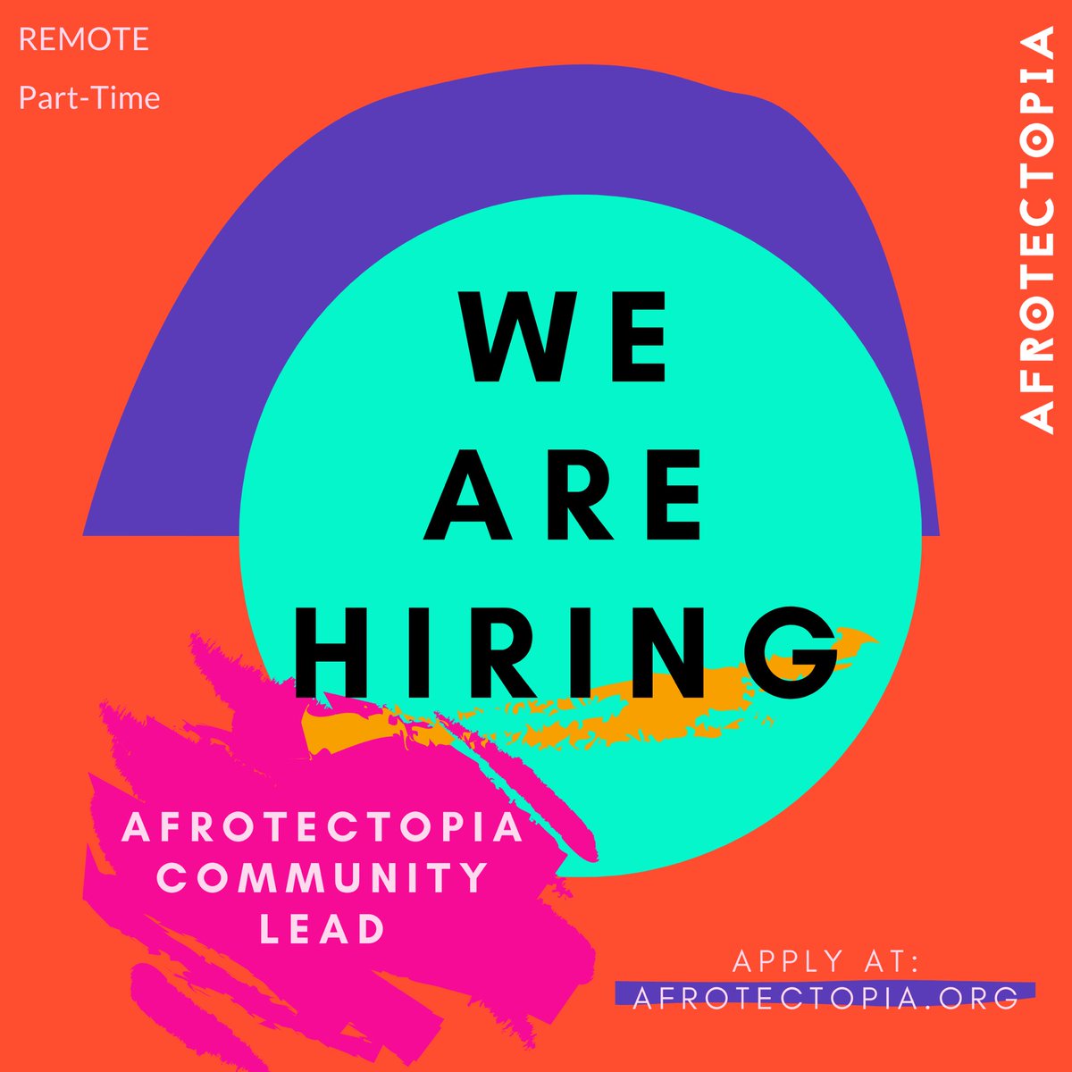 We are hiring! We’re looking forward to expanding our team with a Community Lead - someone passionate about supporting our vibrant community of Black innovators. Learn more and apply at  https://www.afrotectopia.org/careers 