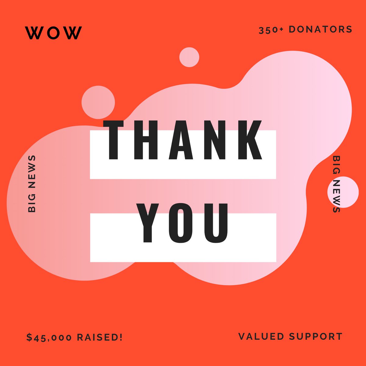 And overall, thank you to the outpouring of support in donations that we received in the past 6 weeks. This support has already allowed us to implement more sustainable forms of racial impact endeavors.