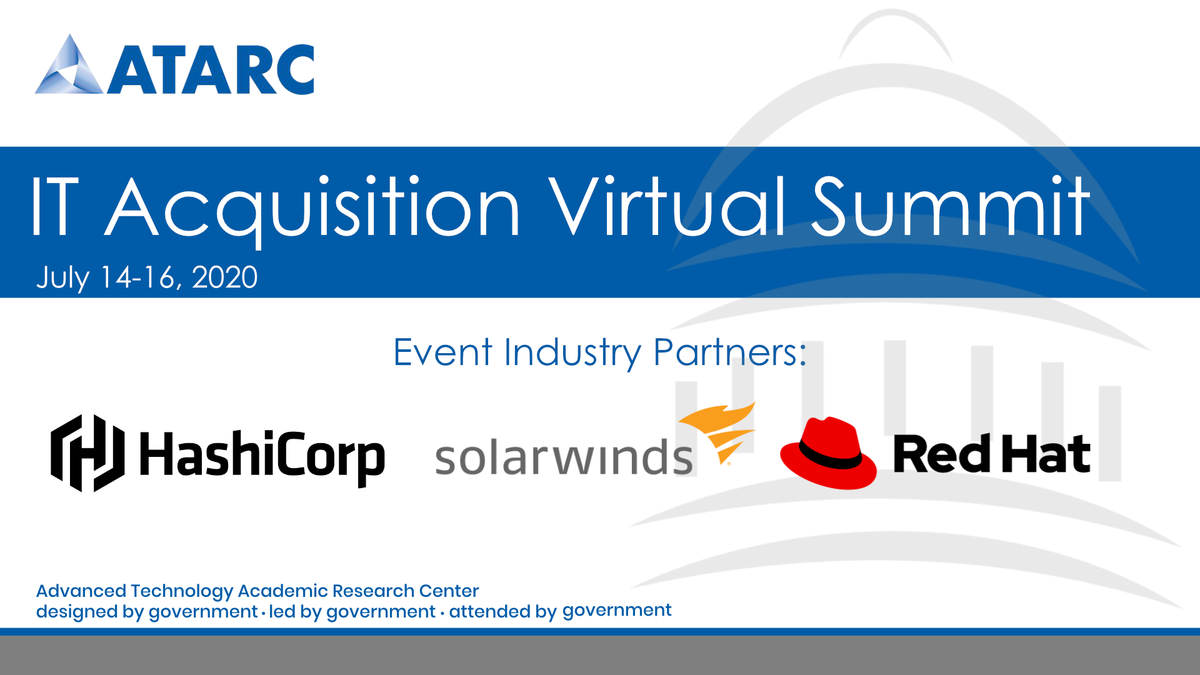 ATARC's IT Acquisition Virtual Summit has officially started! Mike Kanaan, Director of Operations, U.S. Air Force / MIT Artificial Intelligence, Author of T-Minus AI, kicks off the event with a keynote. To join the event register here- atarc.org/event/itc-acqu…