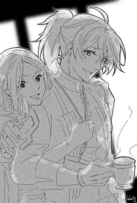 「FGOのダヴィロマ」です!あの二人はたましいがメチャクチャ仲いい男子中学生二人みたいなところが良いですよね… 