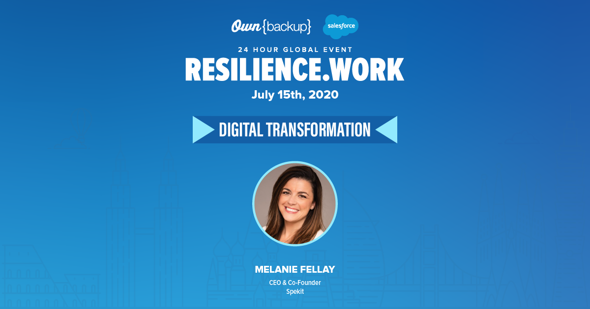 spekitapp's tweet photo. Are you ready for tomorrow? Join us at #ResilienceWork hosted by @OwnBackup and @salesforce! Drop in for an engaging session with #Spekit CEO @melfellay to discuss bridging the divide between digital transformation and adoption with in-app learning!
https://t.co/DJLefA4xh3 https://t.co/F6pZP2cz8R