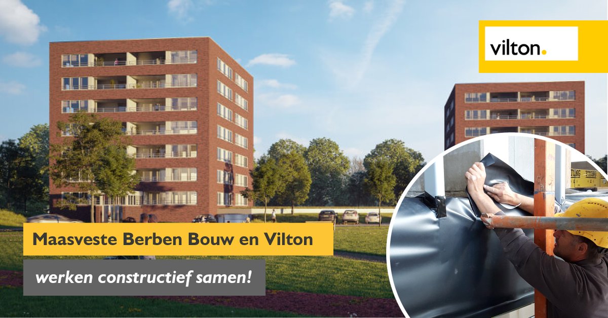 viltonbv's tweet photo. #Constructieve #samenwerking tussen @viltonbv en Maasveste Berben Bouw voor #advies en levering van #productsystemen voor #waterdichting . Ook ontzorgd worden? Neem contact op: https://t.co/7JbVTLT9Uo #hofvanlangfoor #nieuwbouw #sittard #EPDM #bouw #constructie #wijbouwen https://t.co/X1e2z4Dsw3
