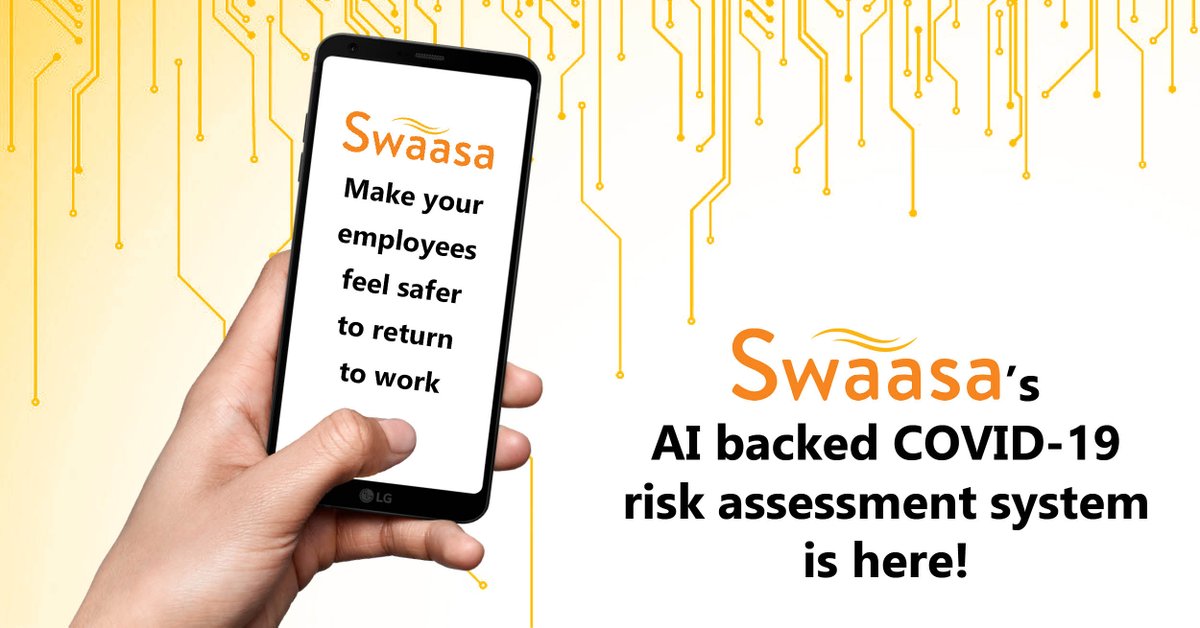 Make your employees feel safer to return to work with Swaasa's robust COVID-19 risk assessment system.

#covid19 #risk #economy #safety #reopen #workplace #officestyle