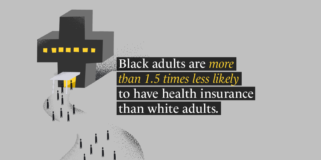 6/13 Health insurance, a solid indicator of healthcare access, has eluded Black Americans more than their white counterparts. The 2010 passage of the Affordable Care Act narrowed the racial gap but progress has since stalled.