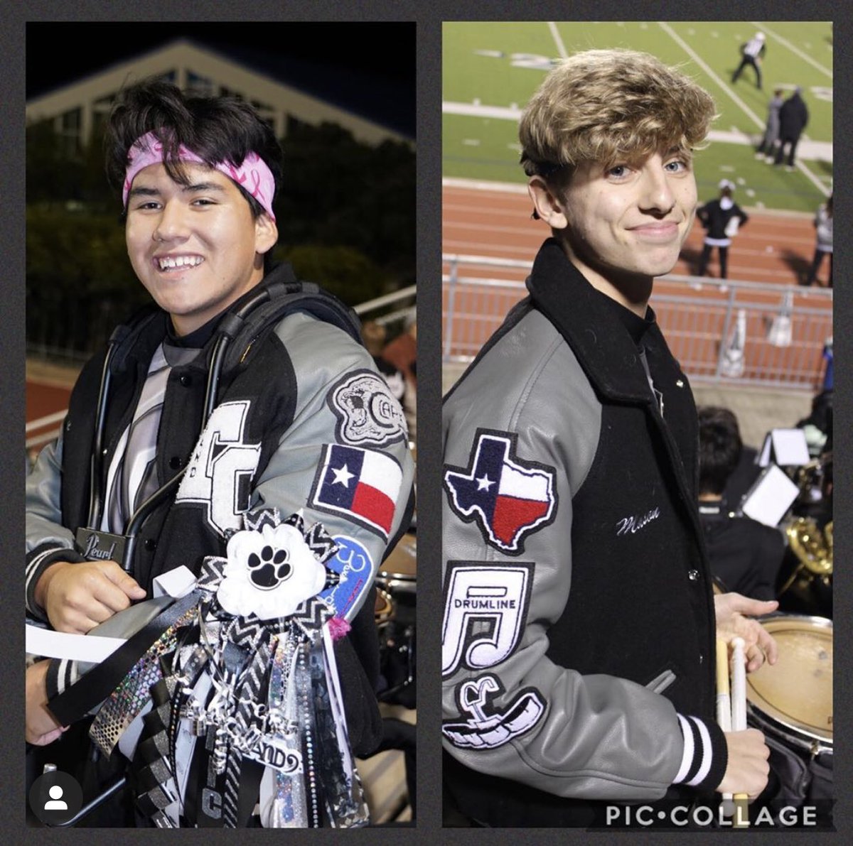 Can’t tell you how happy we are to post pics of students-miss ‘em so much!! Congrats to Eric Lopez, new Drill Instructor&amp;Mason Davis, new Spirit Leader, for our <a href="/TomCClarkband_/">Mighty Cougar Band</a>  drumline!! We can’t wait to hear that awesome drumline when it’s safe for us to gather again! 🐾🥁😷