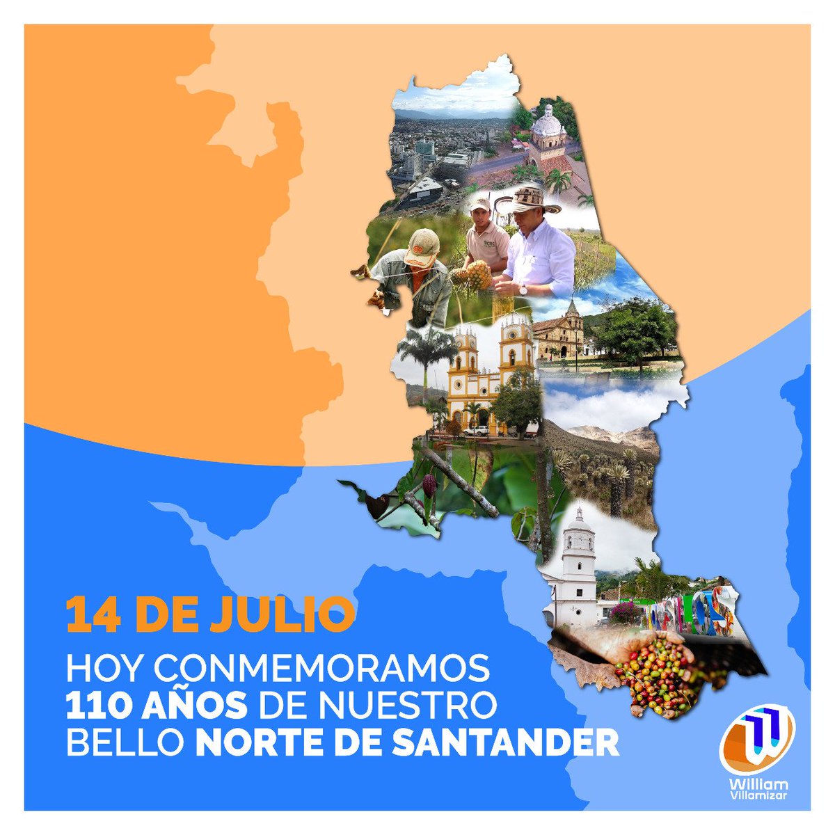 WilliamNdeS's tweet photo. Hoy el departamento Norte de Santander cumple 110 años de historia, conmemoramos con orgullo nuestro territorio lleno de gente pujante, emprendedora y maravillosos paisajes. 40 municipios que nos demuestran la belleza de su naturaleza, gente, cultura y espíritu de resiliencia. https://t.co/VLi8mwWQAm