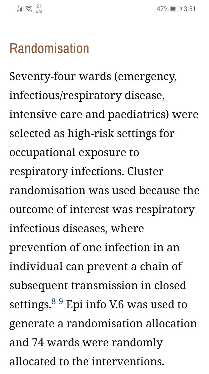 The authors chose high exposure areas, in order presumably to best assess the level or risk. This Iincluded A&E, ICU, ID, and Respiratory wards. This is important as many of these can be considered "Red Zones", areas where high risk procedures generating aerosol are done 3/