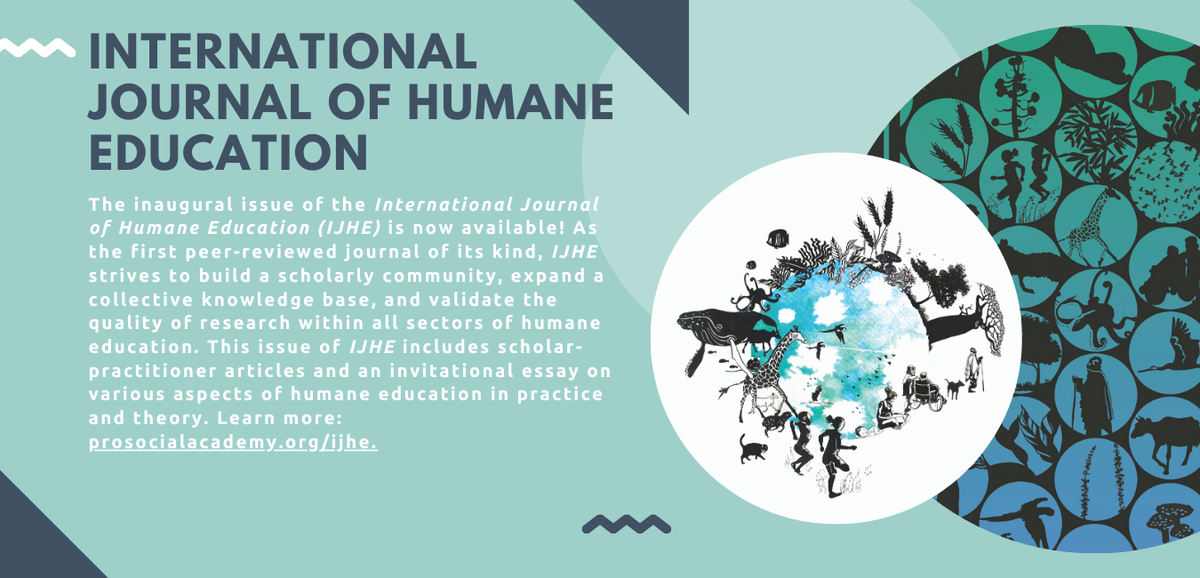 AcadProsocial's tweet photo. Launch of humane education journal, APL and HEC joining forces, and new APL staff to lead volunteer engagement program. - https://t.co/odSHRIOnLc https://t.co/afaVQuiSWD
