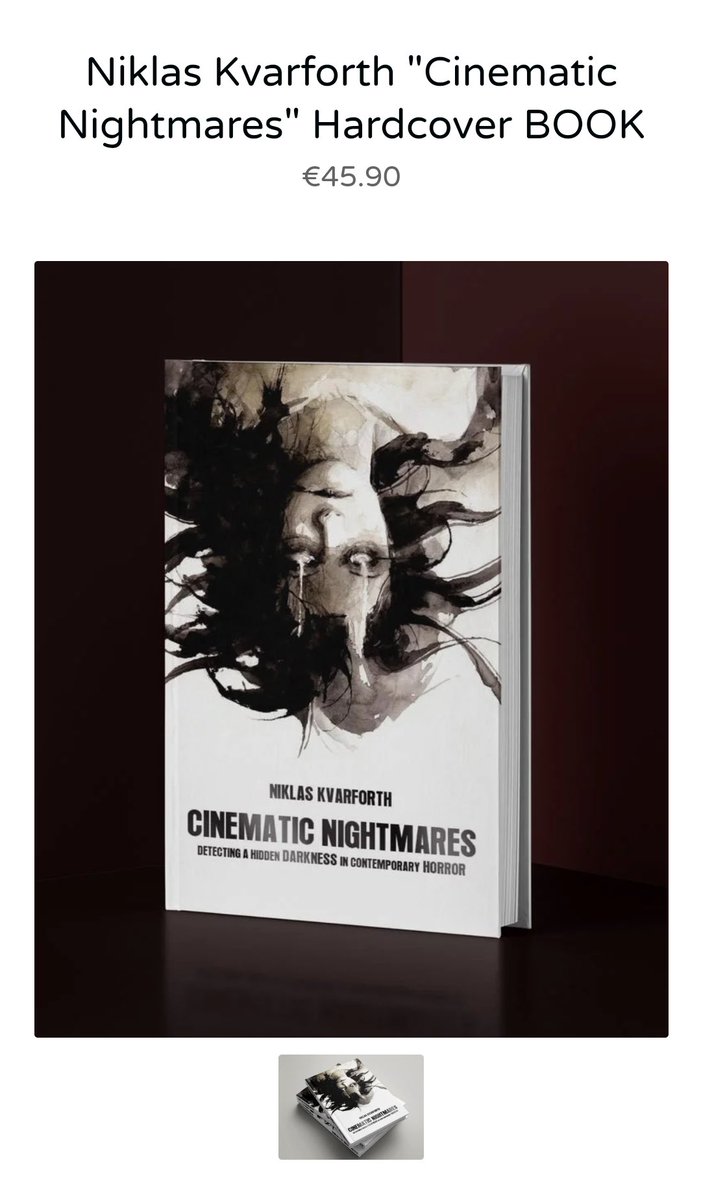 NiklasKvarforth's tweet photo. Preorder available of my new book Cinematic Nightmares. Available ONLY from https://t.co/NBGxWThMrZ #kvarforth #kvarforthofficial #niklaskvarforth #shiningsweden #cinematicnightmares https://t.co/qv0Z0FJlCZ