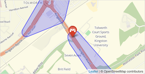 JambusterLondon's tweet photo. A240 Kingston Road (KT19/KT4/KT9) (Southbound) between Tolworth Roundabout and Worcester Park Road The road is closed due to a collision. Use alternative routes. #LondonTraffic https://t.co/Thlkr1QaxO https://t.co/qGijVxlzzi