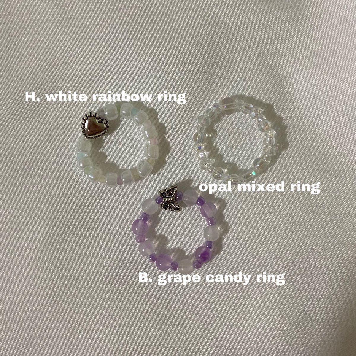 il0veusm's tweet photo. !NEW! beads rings ˚ ༘♡̷⋆͛ https://t.co/Yr0GMNYkmX