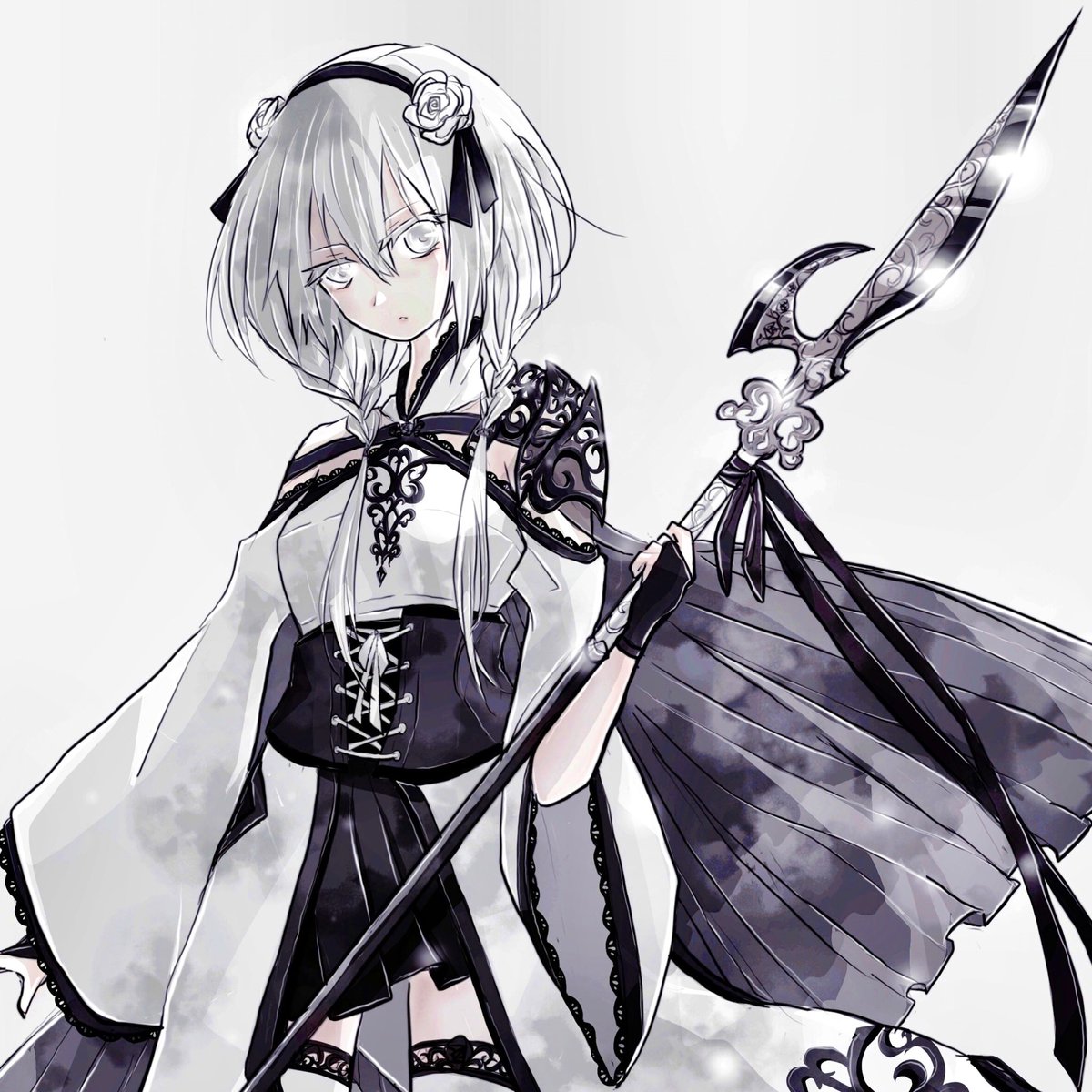 セタ 描き慣れてない武器など練習 イラスト 創作 絵描きさんと繋がりたい