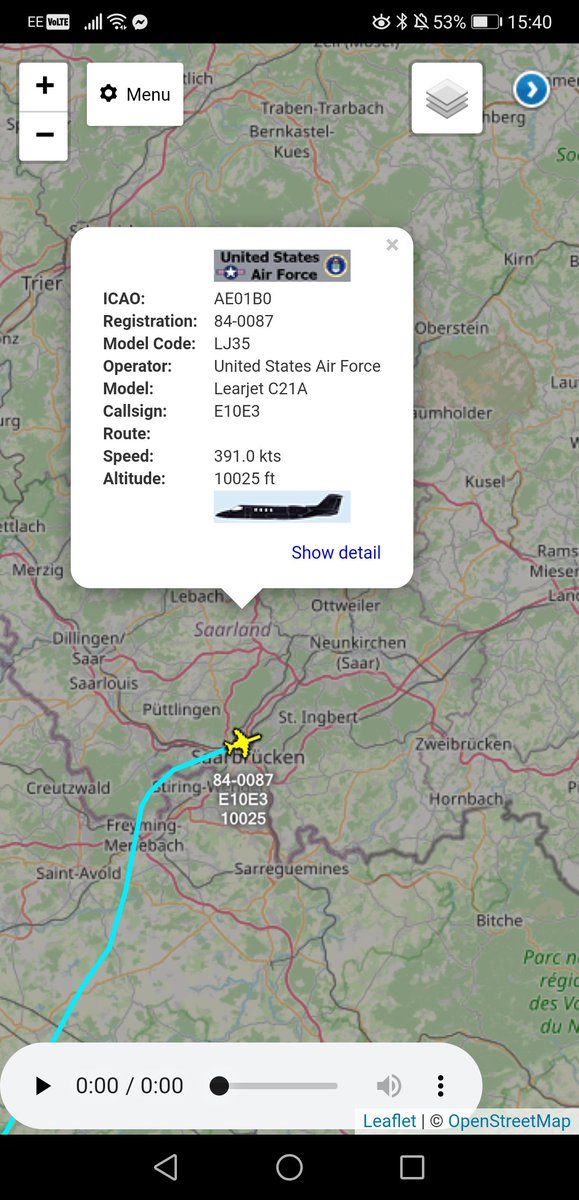 freedar_uk's tweet photo. @usairforce - Learjet C-21A - #E10E3 - #86AW | #76AS πΊπΈ
Returning To @RamsteinAirBase π©πͺ On A Medical Evac, Possibly From #Rota, #Spain πͺπΈ https://t.co/tBTPDJQTfW