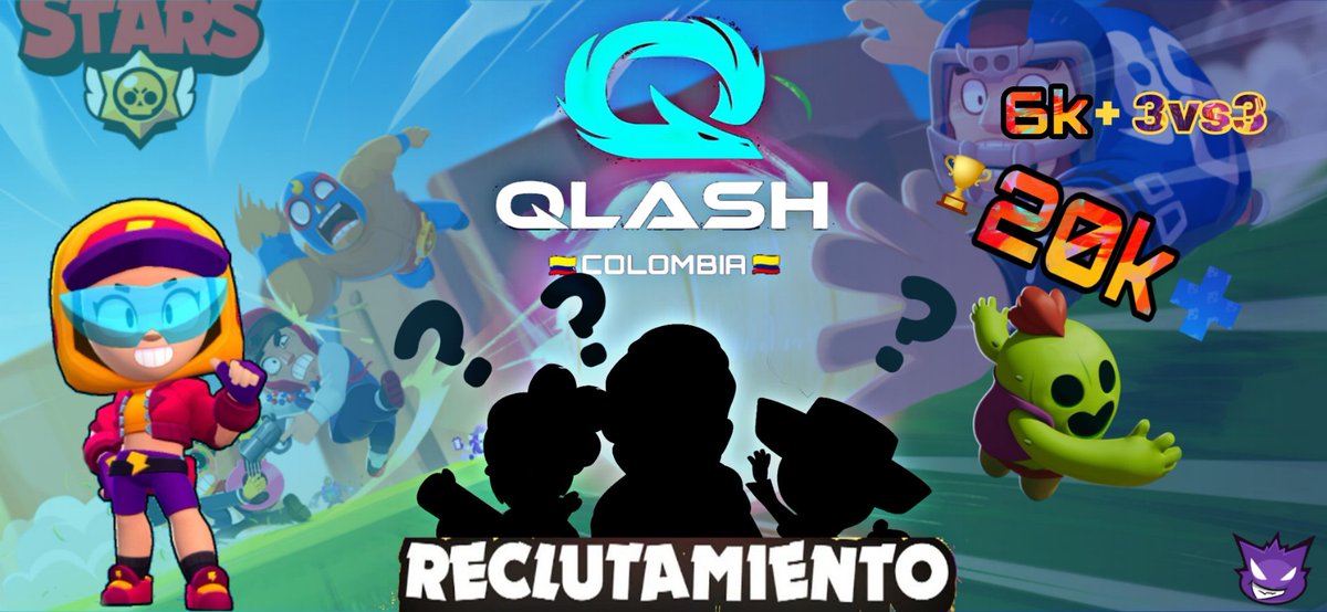 Se abren inscripciones para crear al equipo perfecto y representar a QLASH🇨🇴
Reglas: 📚
• pertenecer al club 👀
• + 20k copas 🏆
• + 6k 3vs3 ⚔️
• tener disponibilidad de tiempo 🕐
• Discord 👾
• Estar en algún grupo de WhatsApp 📱
• Trabajo en equipo 🤲
• Experiencia