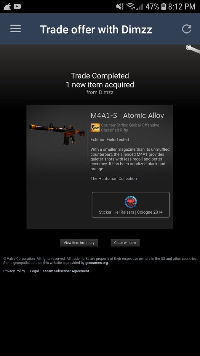 Princeraieo's tweet image. tq so much for giveaway @DimzzCSGO @CollectSkins  nice guy follow him.. :)