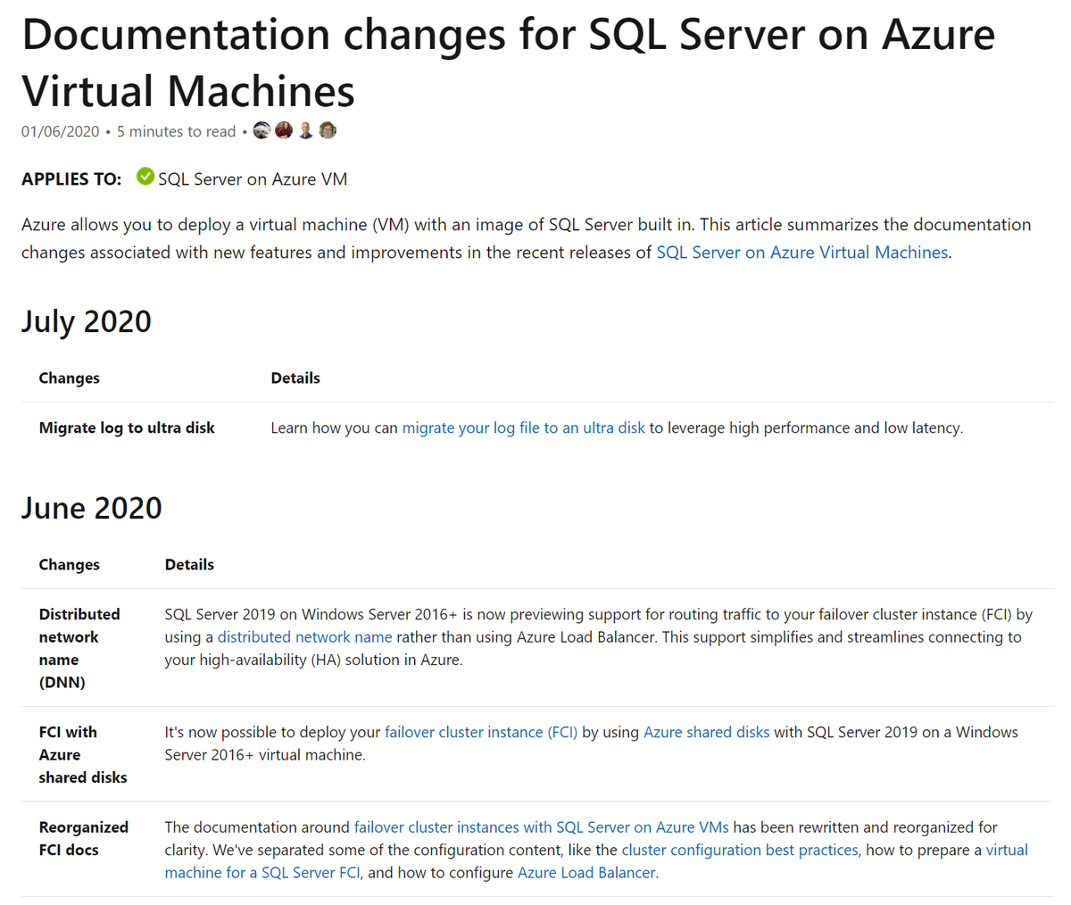 docsmsft's tweet image. Documentation changes for SQL Server on Azure Virtual Machines brought to you by @SQLDocs, @markingmyname and @MashaMSFT.
msft.it/6015Tmv8b
#SQLDocs 
#SQLVM 
#AzureVM 
#SQLServeronAzureVirtualMachines