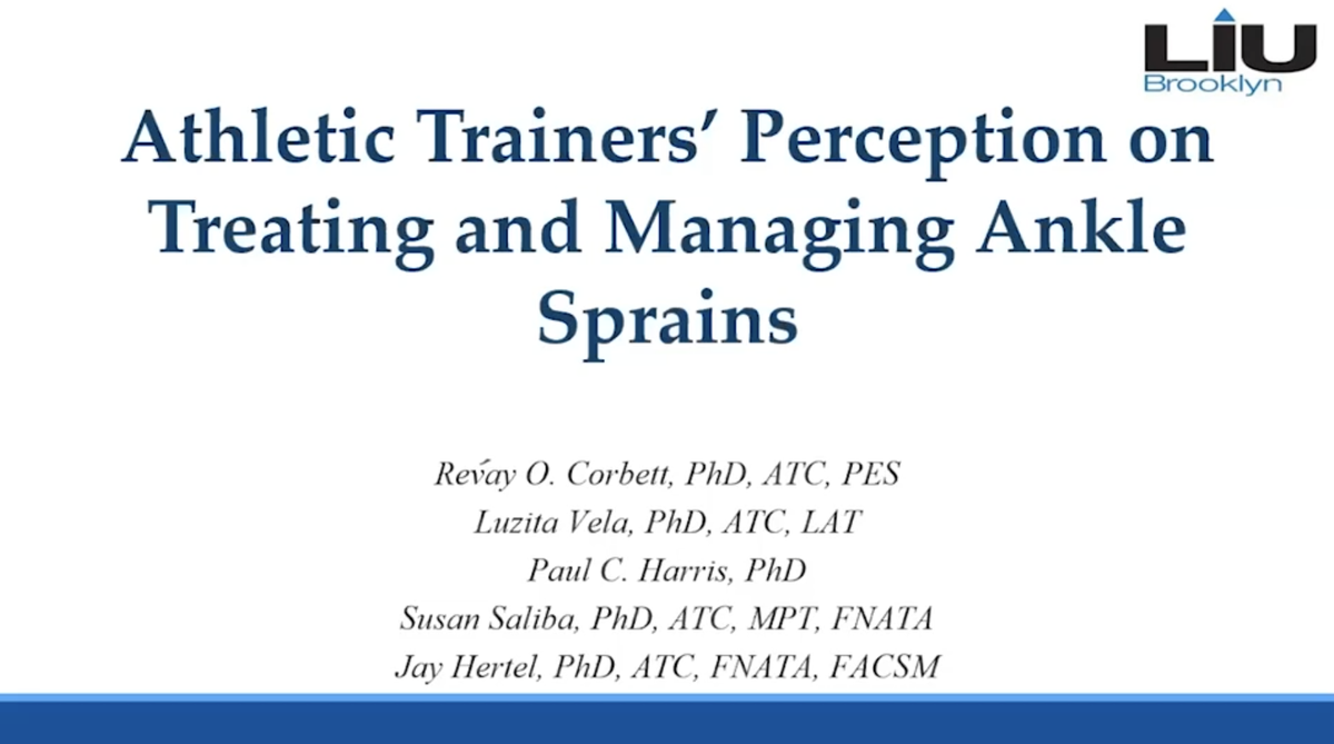 UVAEaSIL's tweet image. On-demand rapid fire presentation given by alumna Revay Corbett (@dr_roc_atc) on her dissertation work at @UVAEaSIL regarding Athletic Trainers' Perceptions on Treating and Managing Ankle Sprains. Great work, Revay! #VNATA2020 @NATAFoundation  event.vconferenceonline.com/vconference/od…