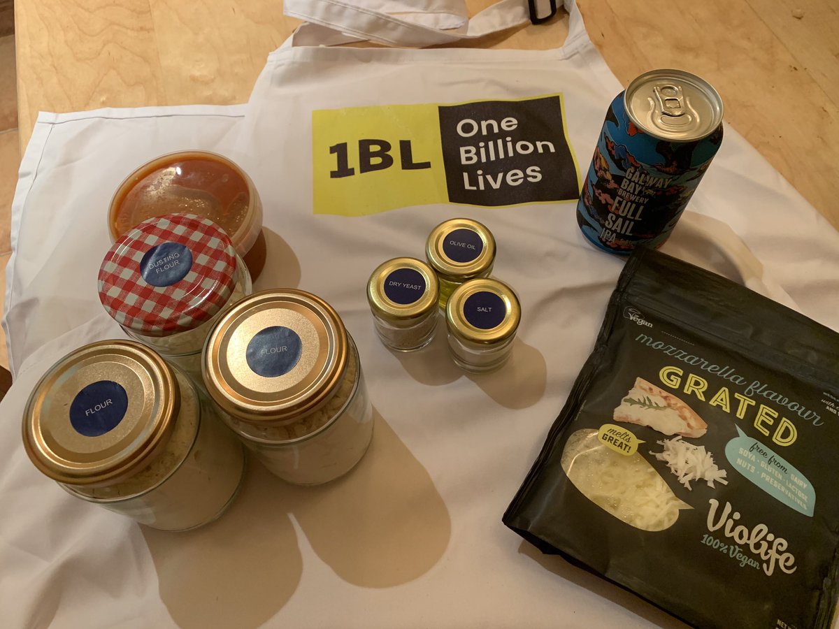 Looking forward to the #1BLives team dinner for the EMEA N Demo Day! Love the idea of a virtual pizza making class together, package arrived including vegan cheese 😉 just need to offer plastic free packaging and wld be perfect! #sap4good #lifeatsap
