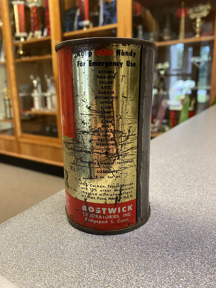 From time to time we help town residence get rid of old and out of date fire extinguishers. I think we’ll hold on to this one. #firehistory