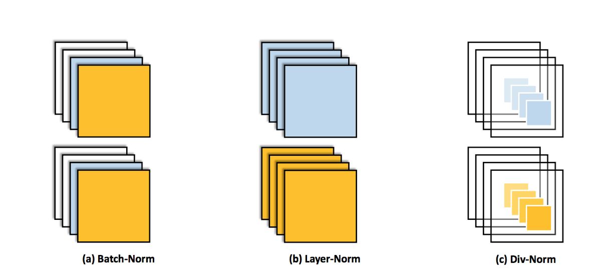 Divisive norm (DN): normalization across all the units within a layer but in a certain distance from each unit (set by Aj and Bj for unit j)