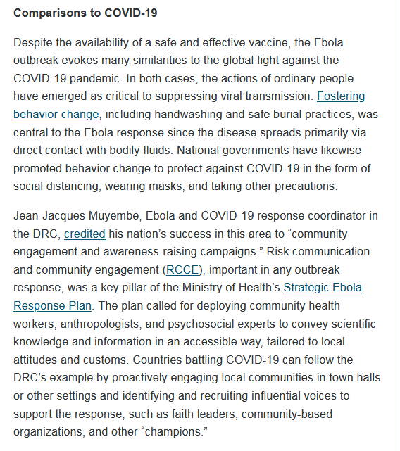 SDinPraxis's tweet photo. @devisridhar Keeping calm, steady &amp; determined is the lesson from controlling #Ebola in Congo DRC also
HT @msnydz1 @jc_carret 
https://t.co/x7LnKShUkp https://t.co/WHPtWig5Gq