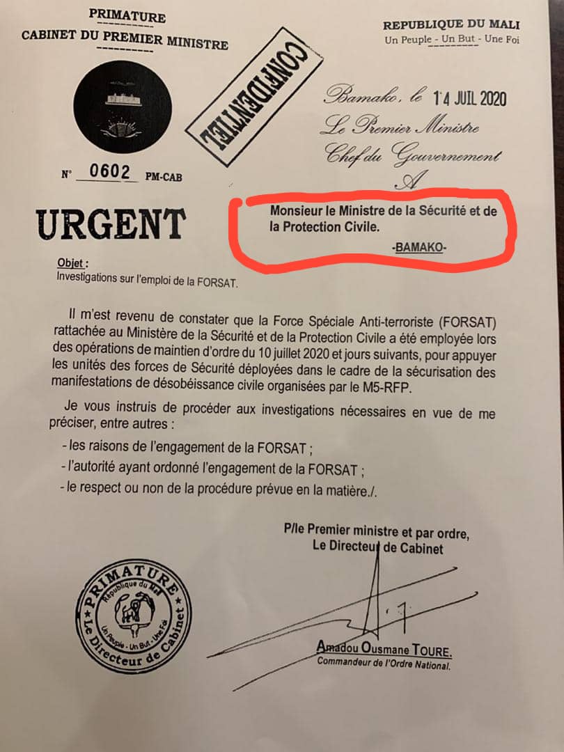 dickobrema's tweet photo. Il n'y a pas de Gouvernement, alors quelqu'un peut m'expliquer svp pourquoi la lettre est adressée à un Ministre qui n'est pas encore nommé ? https://t.co/iJEhexpf5h