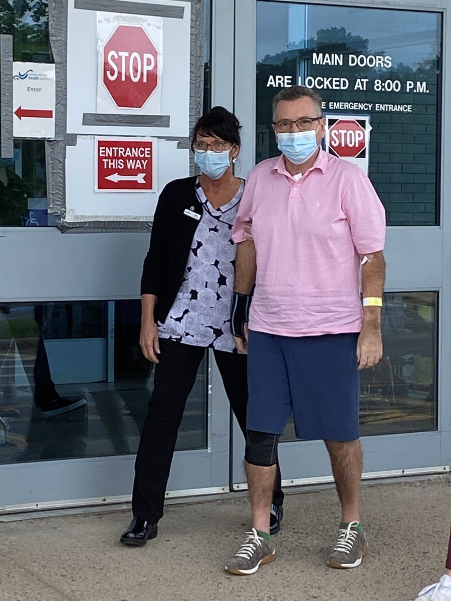 battisctv's tweet image. Al Poirier leaves a NS hospital after 101 days, much of that spent in a coma with Covid-19. An amazing recovery and story he shares tonight @CTVNationalNews