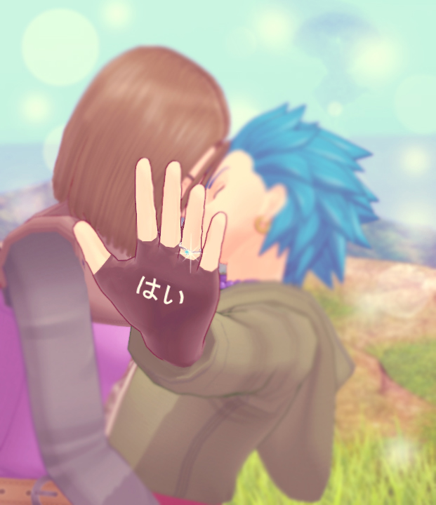luminerik11's tweet photo. He said "Yes!"
ると言った "はい!"
💙💍💜

fanart by me
mmd by @enpi_tsu 

#LuminErik #SorryGemma #DQ11 #DragonQuestXI #LGBTQ #CoupleGoals #主カミュ #カミュ https://t.co/ZLex4eFkd1